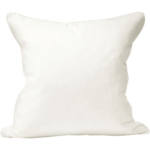 Square White Cotton Cushion