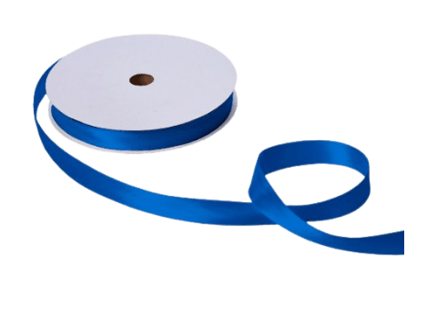 blue satin ribbons for foil ribbon printer