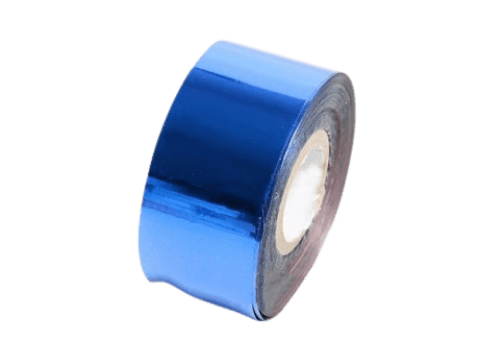 blue glossy foil for ribbons