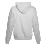 Men hoodie with zipper for printing - white - 2