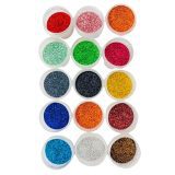 Glitter for resin - 15 colors set - 1