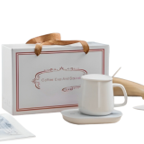 Ceramic Cup with USB Heating Base and Spoon in Luxury Box - 2